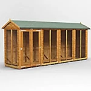 Image of Power Garden Shed 164PASH Golden Brown 16x4