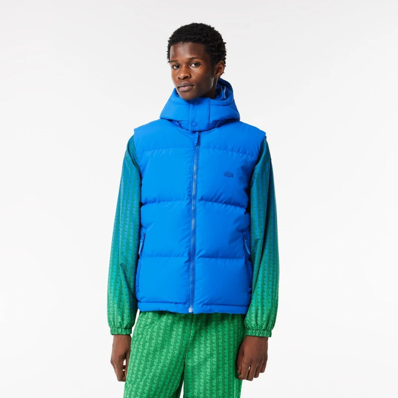 Image of Lacoste Mens Puffer Quilted Zip Through Gilet Hilo male XS