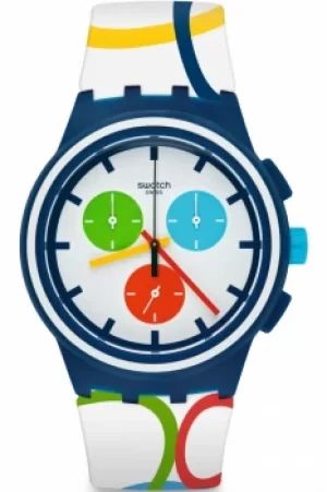 Image of Unisex Swatch Rio All Around Chronograph Watch SUSN100
