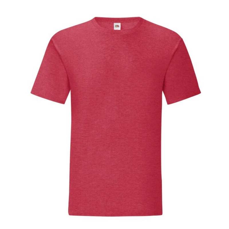 Image of Fruit Of The Loom Fruit of the Loom Men Iconic 150 T-Shirt in Crimson Size: Small Crimson S Male 5063425298952