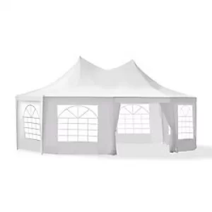 Image of OutSunny Octangnal Party Gazebo White 3600 x 6800 x 5000 mm