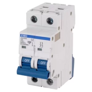 Image of IMO B10C2020A 20A 2Pole MCB C Curve 2 Module