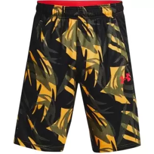 Image of Under Armour Armour 10" Print Shorts Mens - Yellow