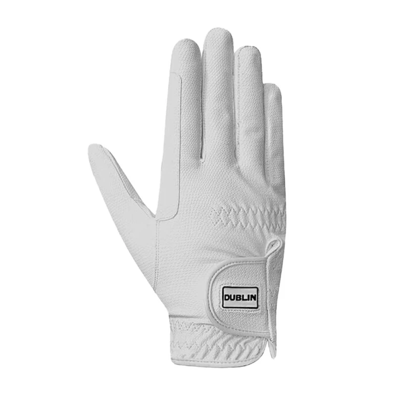 Image of Dublin Mens Touch Screen Everyday Riding Gloves in White Size: XS White Male XS