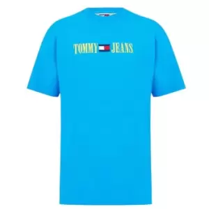 Image of Tommy Jeans Liner Logo T-Shirt - Blue