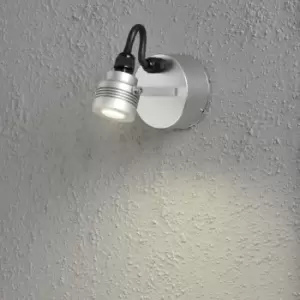Image of Monza Outdoor Modern Wall Light Adjustable 1x 1W High Power LED Spotlight, IP54