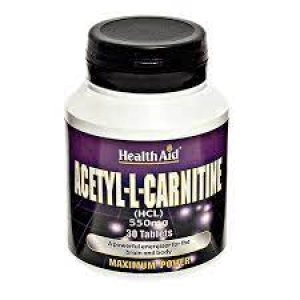 Image of HealthAid Acetyl-L-Carnitine 550mg 30 tablet