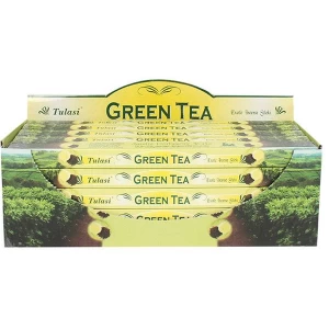 Image of Pack of 25 Tulasi Green Tea Incense Sticks