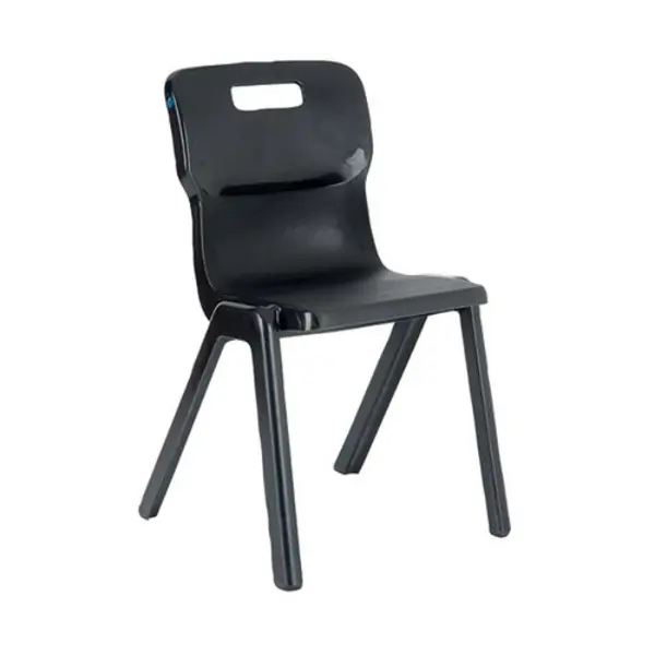 Image of One Piece Titan One Piece Classroom Chair 363x343x563mm Charcoal KF72157 T2 CH