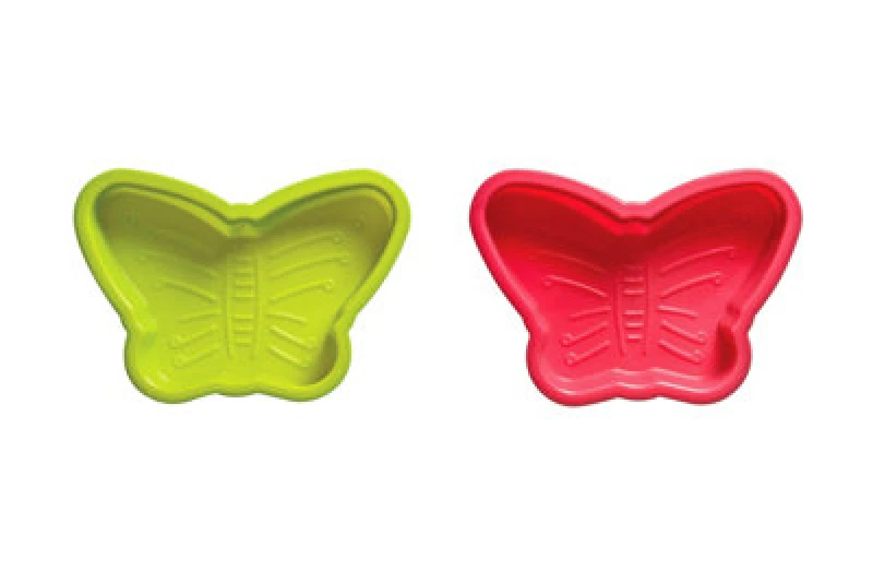 Image of Premier Housewares Silicone Baking Set Of Two Butterflies Cake Moulds Multi