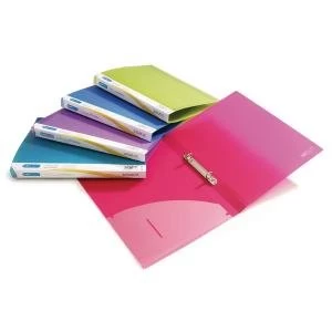 Image of Rapesco 25mm Two-Ring Binder A4 Assorted Pack of 10 0716