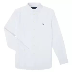 Image of Polo Ralph Lauren GONNA boys's Childrens Long sleeved Shirt in White ans,4 years