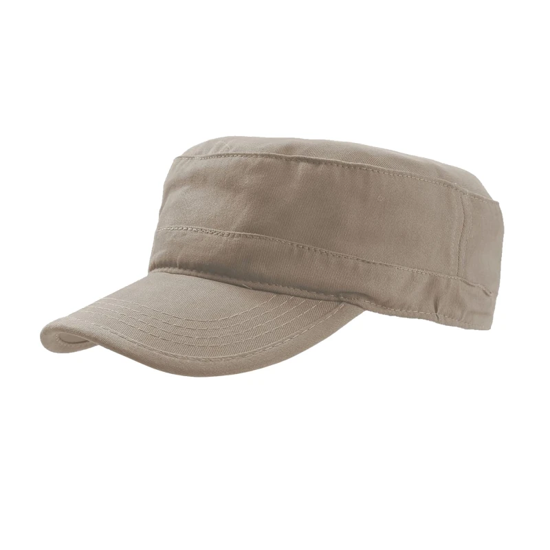 Image of Atlantis Atlantis Tank Brushed Cotton Military Cap Pack of 2 in Khaki Khaki One Size Unisex 5059269081690