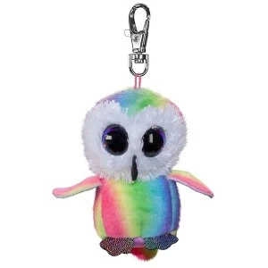 Image of Lumo Stars Mini Keyring - Owl Stripe Plush Toy