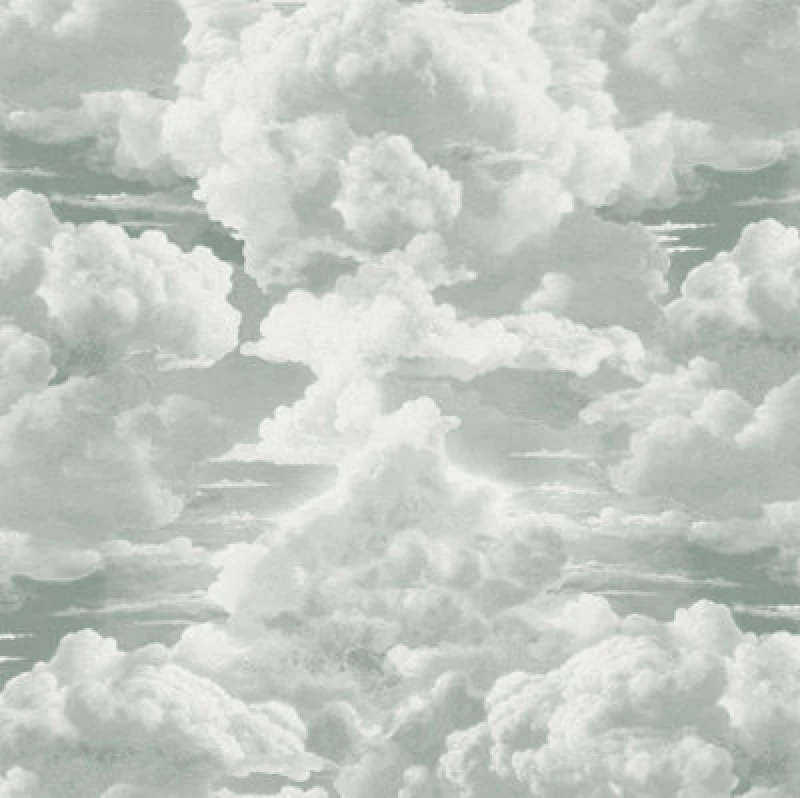 Image of As Creation White Grey Cloud Wallpaper Non Woven Textured Non Woven Ascreation 39985-1