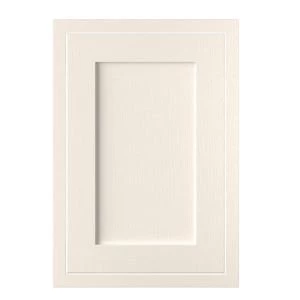 Image of Cooke Lewis Carisbrooke Ivory Framed Fixed frame standard door W500mm