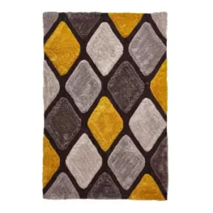 Image of Think Rugs Noble House Rug 9247 Grey Yellow 150X230cm