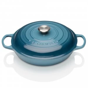 Image of Le Creuset Shallow Casserole 30cm Marine