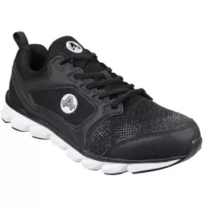 Image of Amblers Safety Mens AS707 Lightweight Non-Leather Safety Trainer (10 UK) (Black) - Black