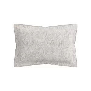 Image of Bedeck of Belfast Avita Oxford Pillowcase, Tuberose/Silver