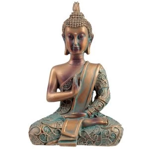 Image of Enlightenment Copper & Verdigris Thai Buddha