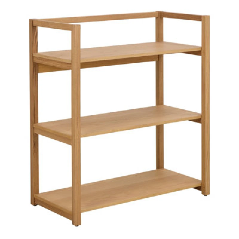 Image of Furniture To Go Ludza Rectangular Bookcase With 3 Shelves In Oak