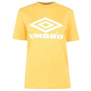 Image of Umbro Umbro Womens Boyfriend T-Shirt - AURORA YELLOW
