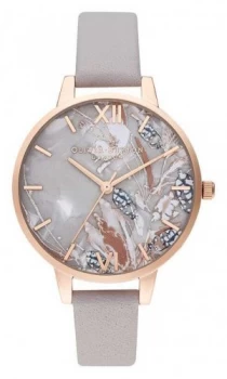 Image of Olivia Burton Womens Abstract Florals Grey Lilac Watch