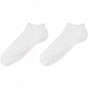 Image of Tommy Bodywear 2 Pair Pack Classic Trainer Socks - White