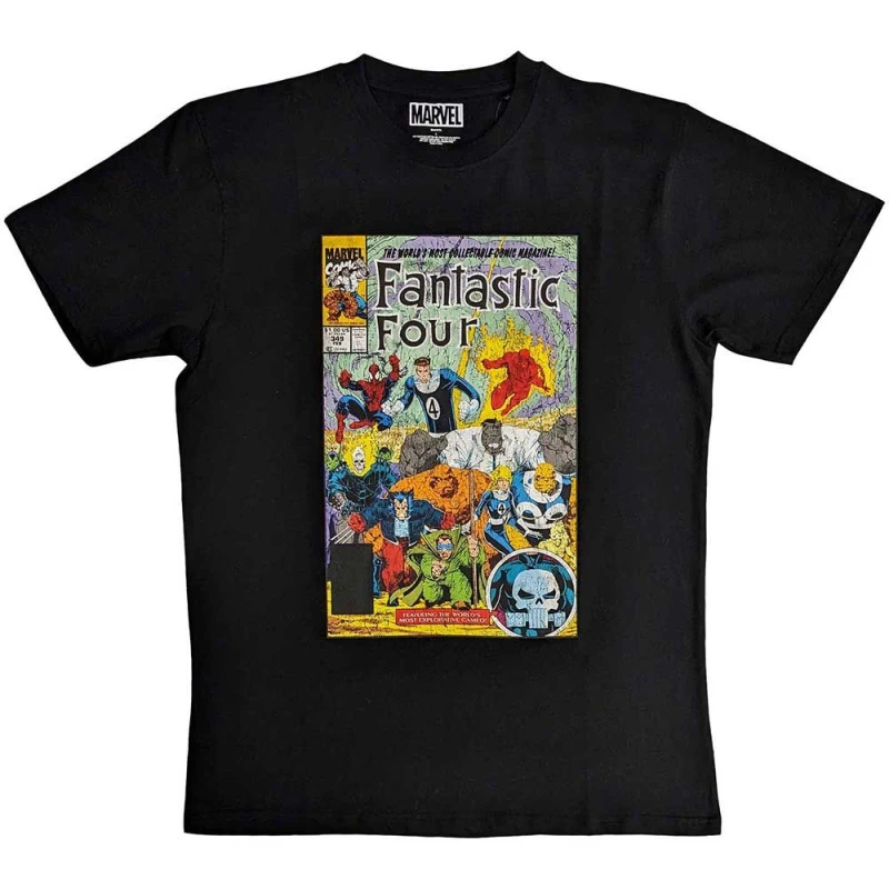 Image of Marvel Fantastic Four T Shirt Black unisex
