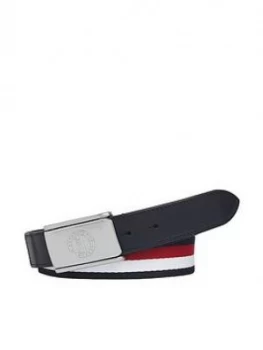 Image of Tommy Hilfiger Urban Plaque 3.5 Belt - Navy White Red