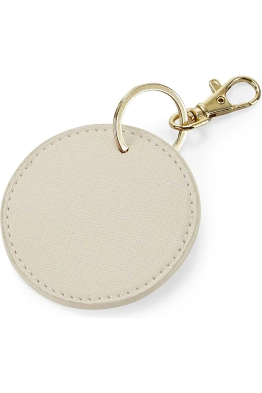 Image of Bagbase Boutique Circular Key Clip in Natural Natural Unisex One Size