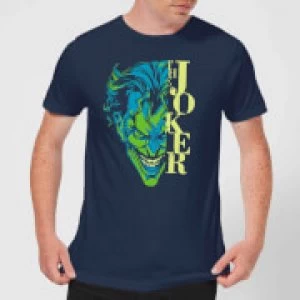 Image of DC Comics Batman Split Joker Stare T-Shirt - Navy - XL