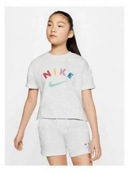 Image of Nike Girls Crew T-Shirt - White