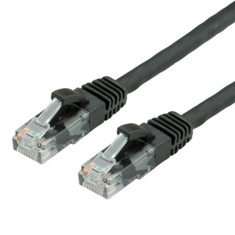 Image of Value UTP Cable Cat.6. halogen-free. black. 1.5m