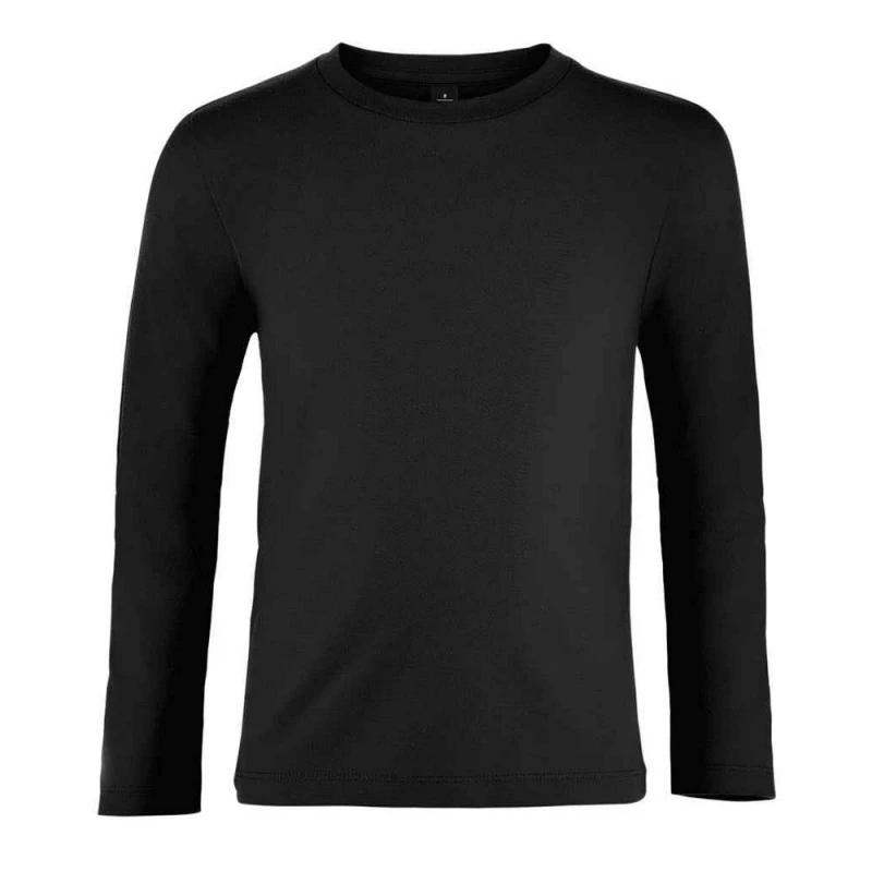 Image of SOL'S Imperial Long-Sleeved T-Shirt in Midnight Size: 4 Years Midnight Unisex 4 Years