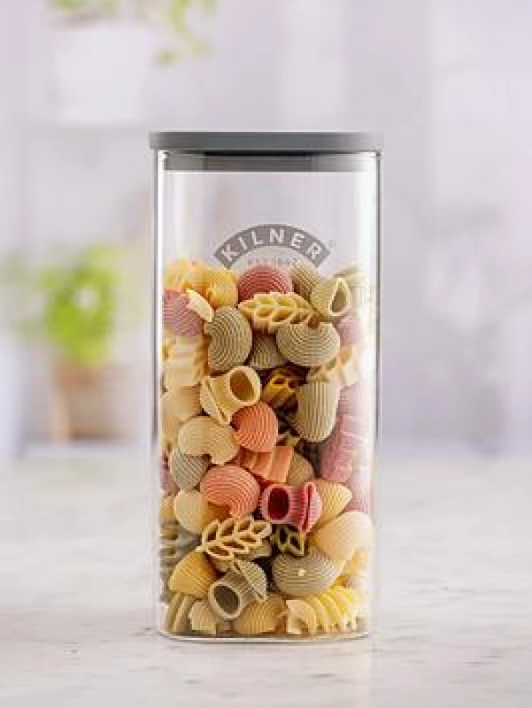 Image of Kilner Set of 2 Fresh Storage 1.5L Square Jars Transparent ONE SIZE