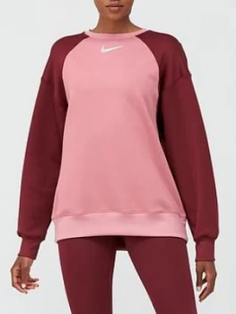 Image of Nike Training Thermal Colourblock Sweatshirt - Pink