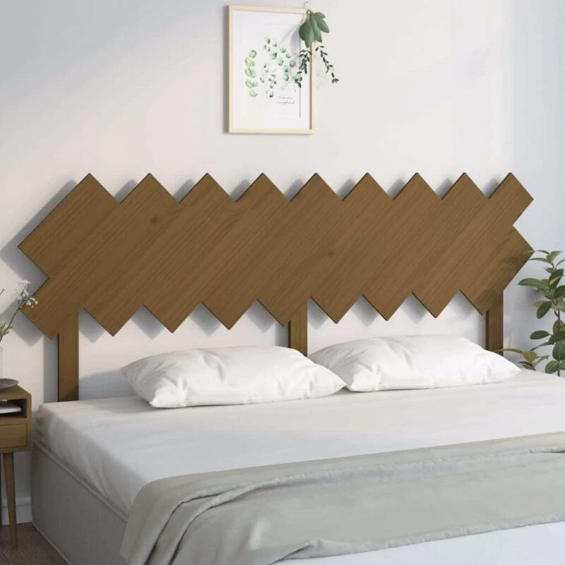 Image of Vidaxl Bed Headboard Honey Brown 178X3X80.5cm Solid Wood Pine, Brown 819238