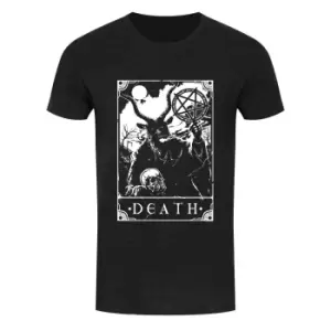 Image of Deadly Tarot Mens Death T Shirt (M) (Heather Black)