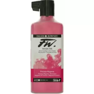 Image of Daler-Rowney FW Artists Acrylic Ink 180ml Process Magenta