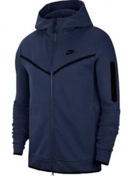 Image of Nike Sportswear Tech Fleece Zip Hoodie - Navy Size M Men