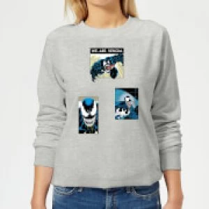 Image of Venom Collage Womens Sweatshirt - Grey - M