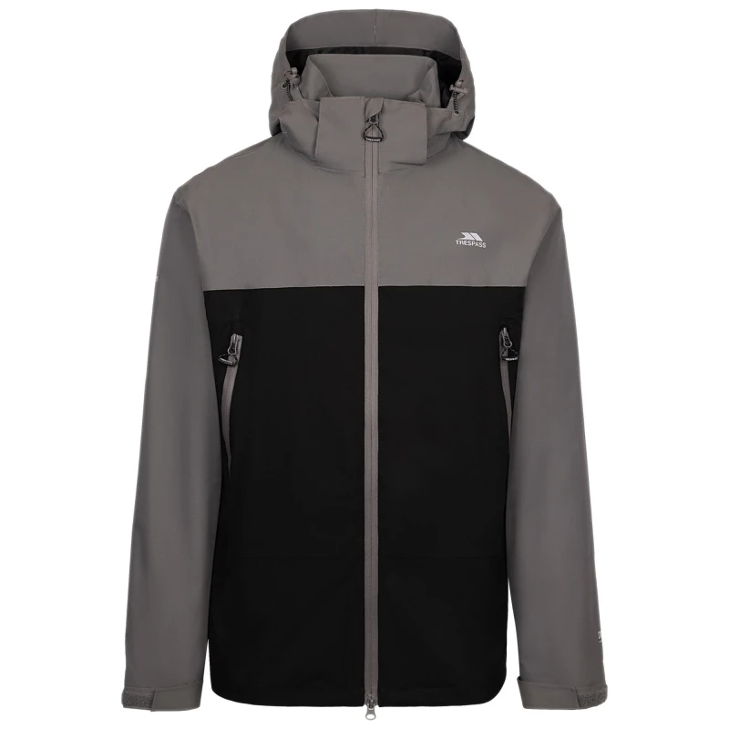Image of Trespass Trespass Men Fahamore Waterproof Jacket in Grey Size: X-Small Grey XS Male 5063703805100