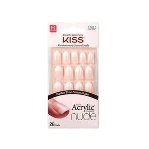 Image of Kiss Salon Acrylic Nude Fake Nail Kit - Graceful