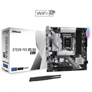 Image of Asrock B760M PRO RS/D4 WIFI, Intel B760, 1700, Micro ATX, 4 DDR4,...