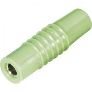 Image of Jack socket Plug straight Pin diameter 4mm Green Schnepp