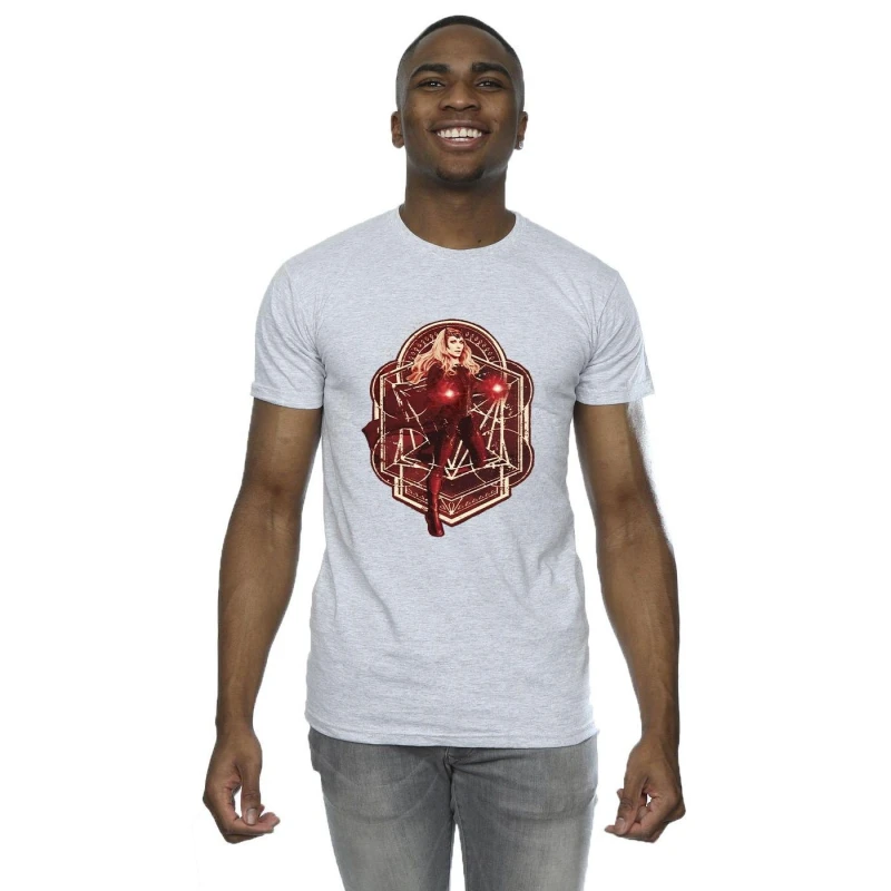 Image of Marvel Marvel Men Doctor Strange Wanda Vintage T-Shirt in Grey Size: Small Grey S Male 5059934260009