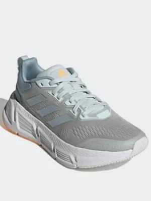 Image of adidas Questar Shoes, Blue/Grey, Size 8, Women