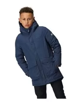 Image of Regatta Boys Farbank Waterproof Jacket - Blue, Size 13 Years